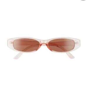 BP. Nordstrom Slim Plastic Sunglasses in Pink - 54mm
